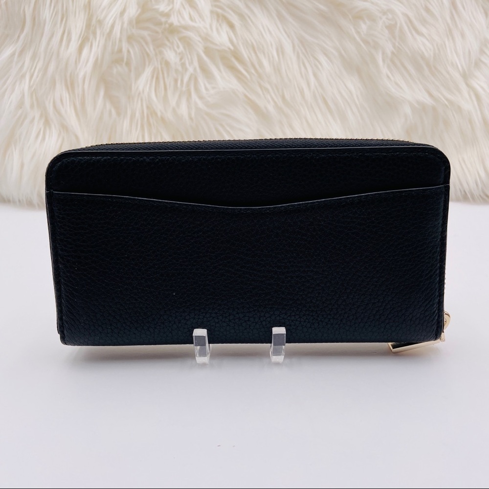 Kate Spade Leila Leather Large Continental Wallet Black - Picture 3 of 5